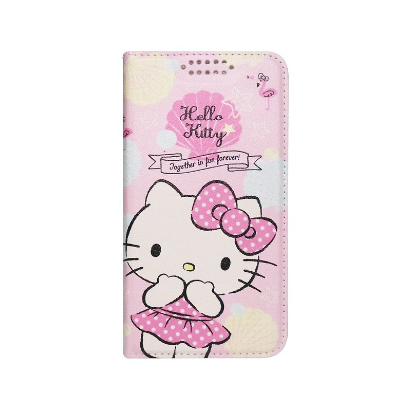【Hong Man】三麗鷗系列 iPhone 12 手機皮套 Hello Kitty 紅鶴 - เคส/ซองมือถือ - พลาสติก สึชมพู