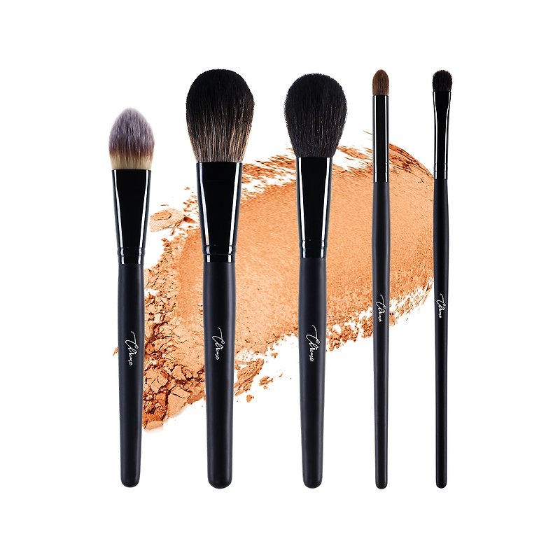 Chicme professional brush novice recommended brush set (A101 A110 A121 A131 A145) - Makeup Brushes - Other Materials Black