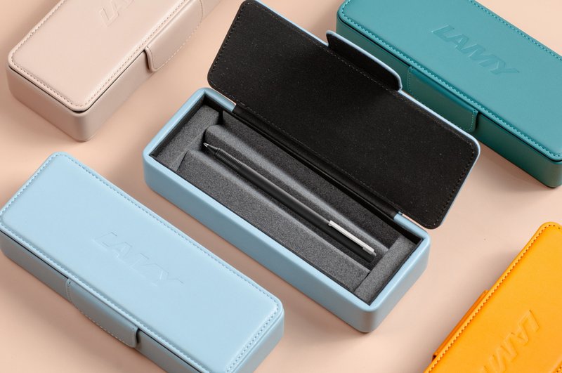 LAMY 黑線圈筆套禮盒  / CP1 / 56 霧光黑 全系列 多選 - 鋼筆 - 鋁合金 藍色