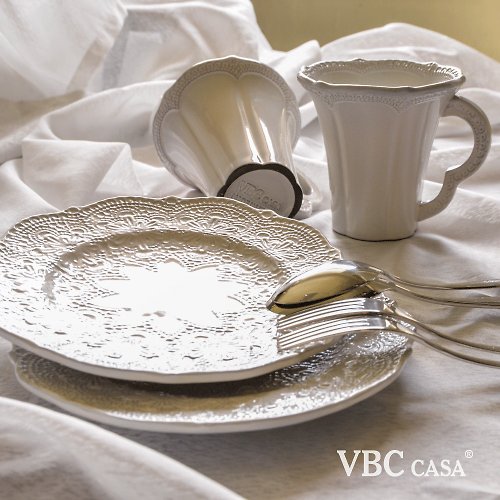 VBC Casa 【義大利 VBC casa】蕾絲系列雙人午茶組(3色可選)