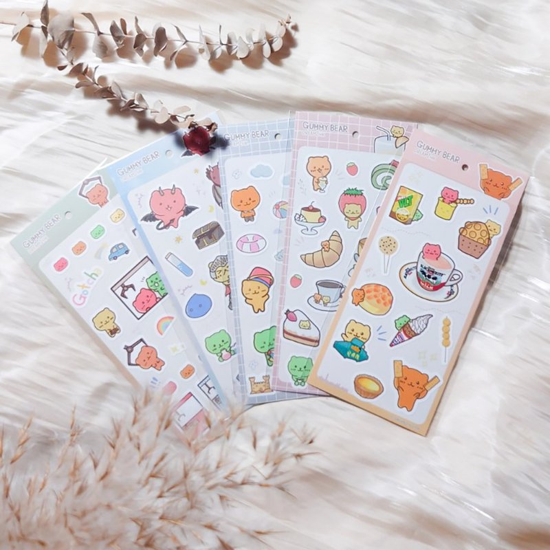 小熊軟糖主題貼紙 - 貼紙 - 紙 