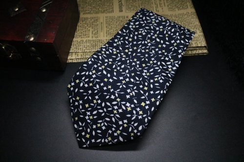 壞紳士 黑色小碎花領帶/紳士風休閒百搭necktie