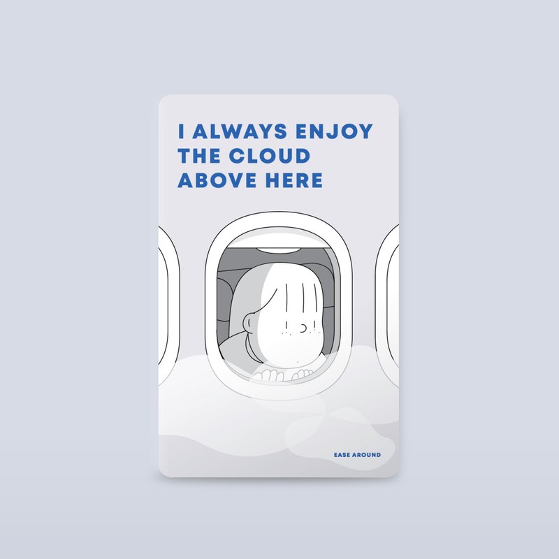 CARD STICKER - I ALWAYS ENJOY THE CLOUD - 貼紙 - 紙 多色