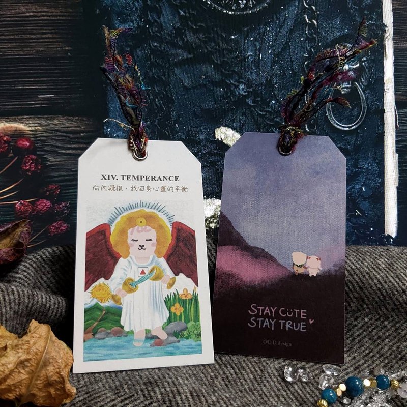 塔羅牌 大牌書籤 - XIV. TEMPERANCE - 節制牌 TAROT Bookmark - 書籤 - 紙 多色