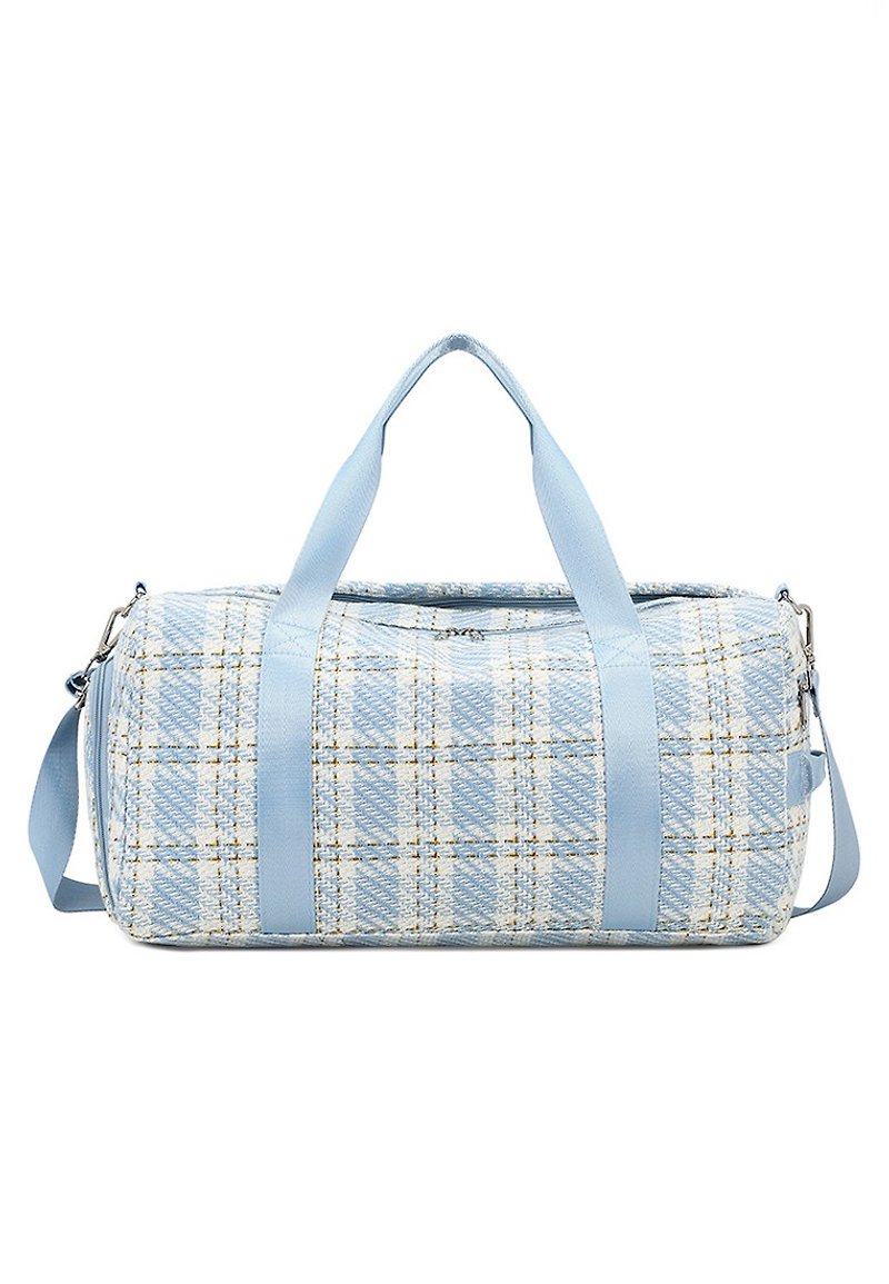 Duffel Bag With Shoes Compartment 892 blue - กระเป๋าถือ - ไนลอน สีน้ำเงิน