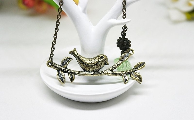 Alloy Necklace - BiRd - Limited X1- - Necklaces - Other Metals Green