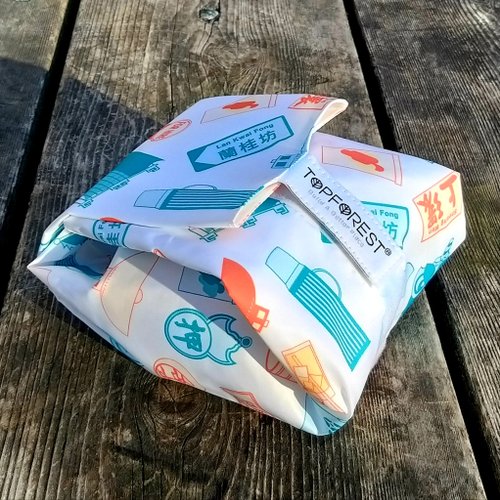 TOPFOREST 環保食物墊,白色蘭桂芳,熱狗,三明治,麵包,壽司,漢堡包,水果卷布