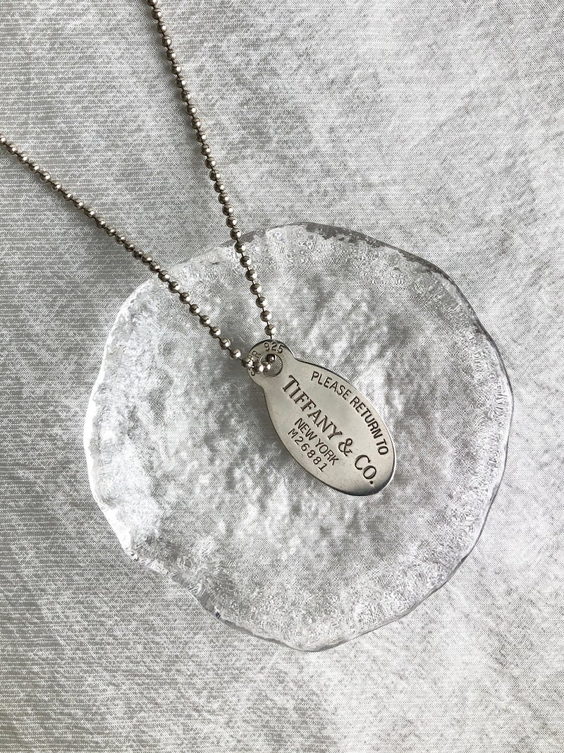 【 日本直送　名牌中古包 】Tiffany & Co. ティファニー ネックレス シルバー リターン トゥ オーバルタグ SILVER925 rx3hva - 項鍊 - 純銀 銀色