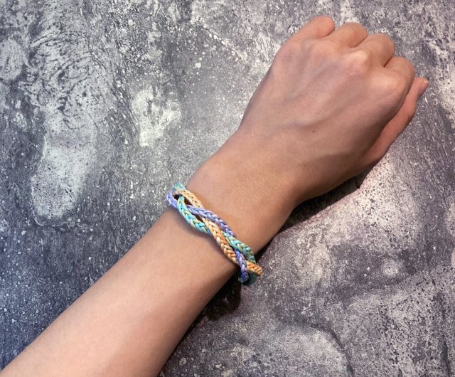 編み込み】サーフロープ編みブレスレット・編み込みアンクレット