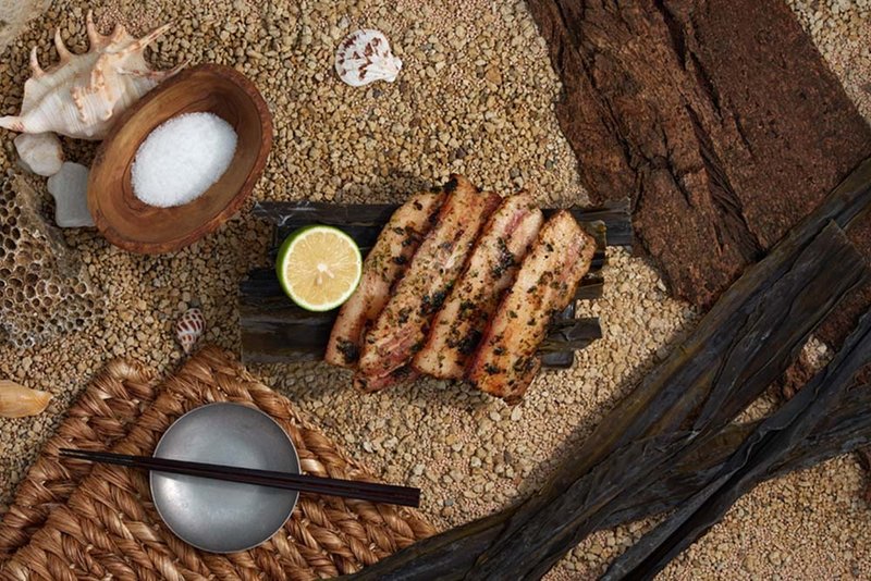 【江振誠聯名】海洋。豚五花/昆布/海鹽/海藻 200g+/-10% - 其他 - 新鮮食材 藍色