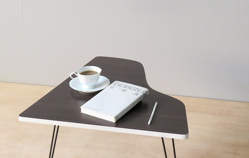 HO MOOD音楽シリーズ-ピアノ折りたたみテーブル（ホワイトボーダー）。 - その他の家具 - 木製 ブラウン