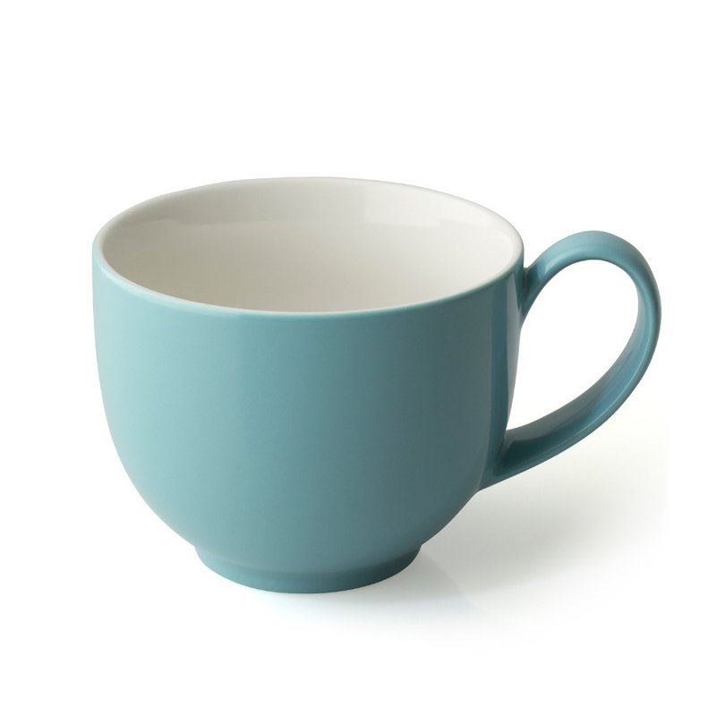 美國FORLIFE Q系列陶瓷茶杯/咖啡杯-湖水藍 - 其他杯子 - 瓷 藍色