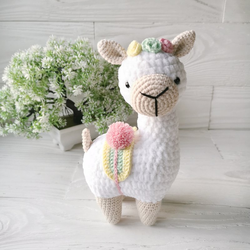 Lama Alpaca toy, Personalized gifts, Alpaca soft toy, Crochet lama - Stuffed Dolls & Figurines - Polyester 