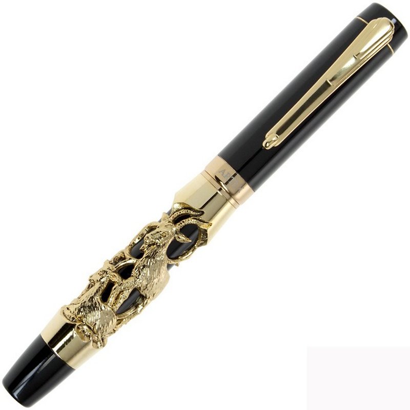ARTEX 12生肖鋼珠筆 共12種古金款任選-羊 - 鋼珠筆 - 其他材質 金色