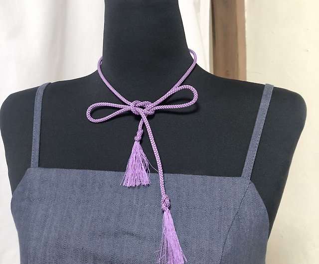 Kumihimo Hair accessory Cord with tassel