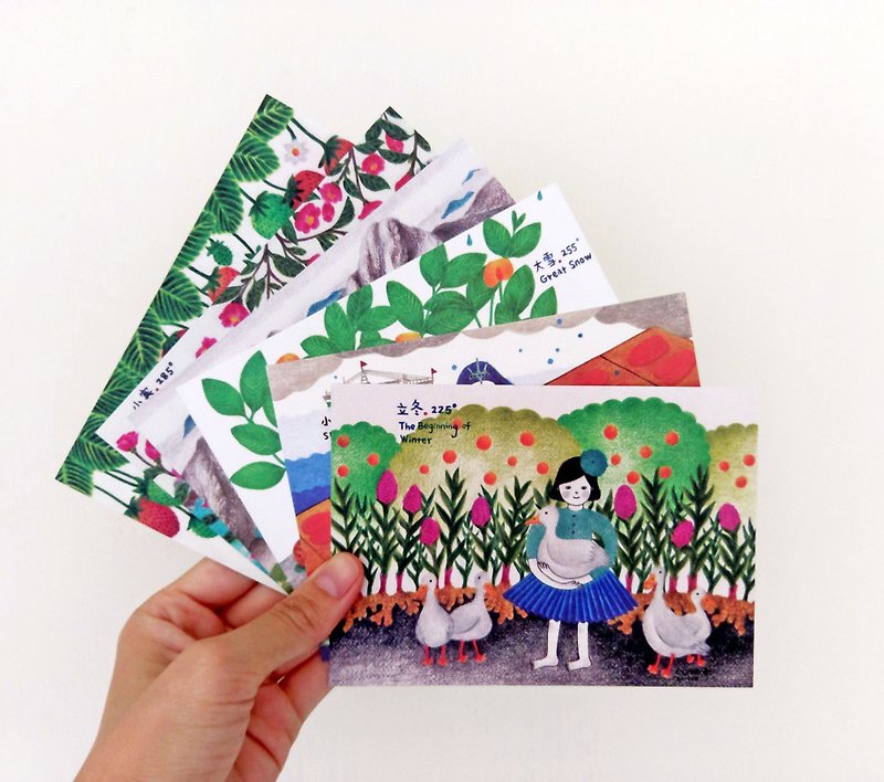 *Winter Collection*Taiwan Solar Terms Postcard Set (6 sheets) - Cards & Postcards - Paper 