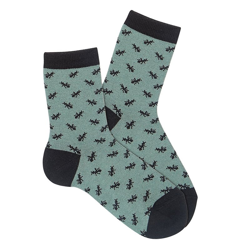 BCN 紳士襪 - 螞蟻 - 襪子 - 棉．麻 綠色