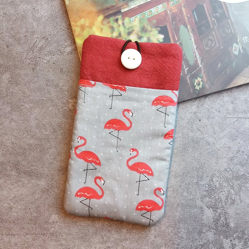 iPhone sleeve, Samsung Galaxy Note 8 case, cell phone pouch, iPod sleeve (P-263) - Phone Cases - Cotton & Hemp Gray
