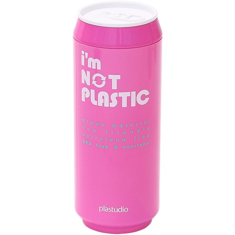 PLAStudio ECO CAN_ pink -420ml - แก้วมัค/แก้วกาแฟ - วัสดุอื่นๆ สึชมพู
