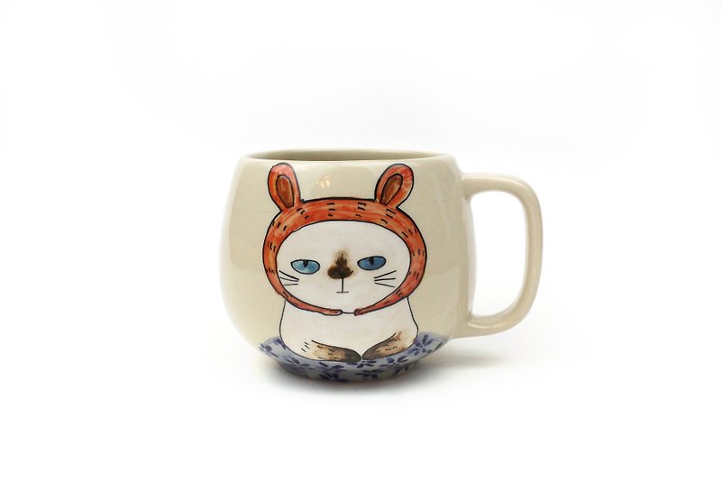 ดินเผา แก้วมัค/แก้วกาแฟ ขาว - Vilan by Familyclay round mug TFC0102-3