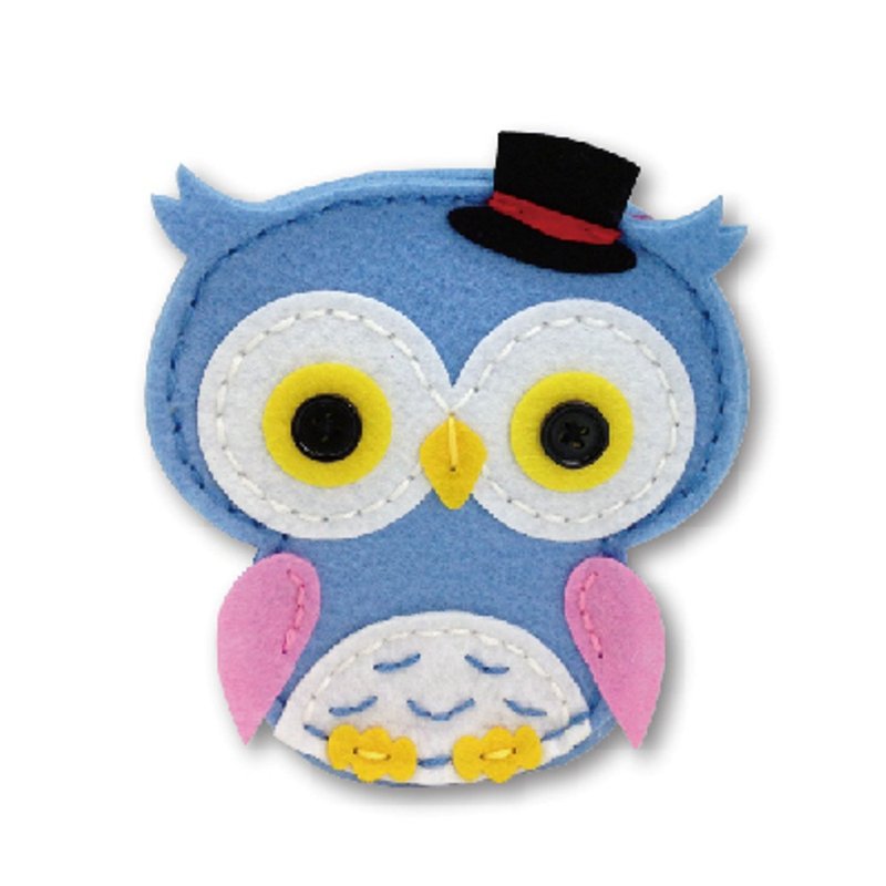 Fairy Land [Material Package] Owl Coin Purse-Blue - อื่นๆ - วัสดุอื่นๆ 