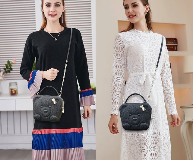 香港Adamo 3 D Bag廸拉蝶々熊のショルダーバッグ可愛い熊の