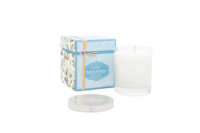CASTELBEL PORTO Ambiente Scented Candle Cotton Flower - Candles & Candle Holders - Glass White