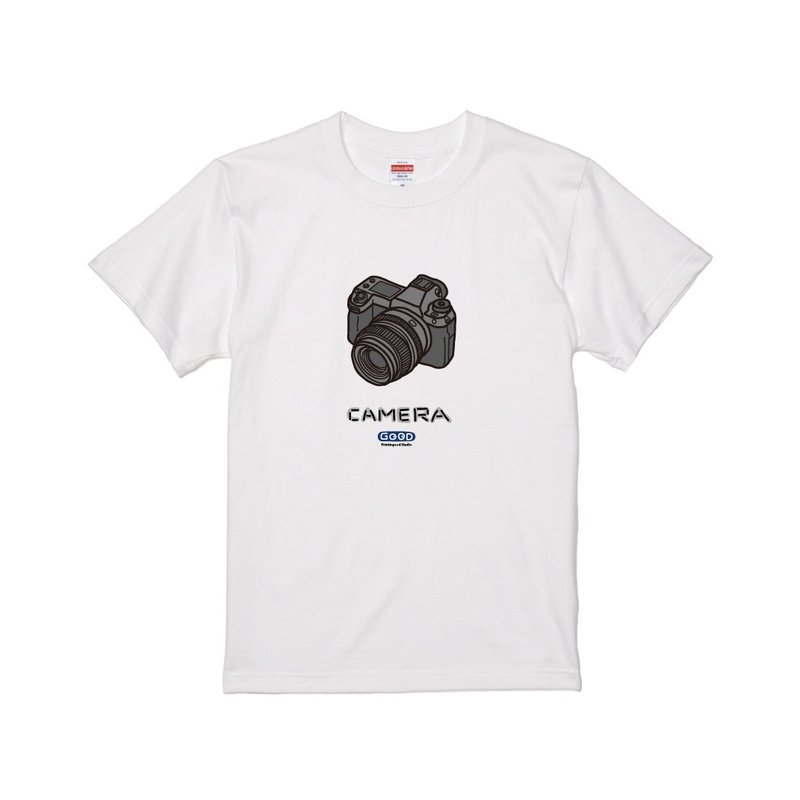 數位相機印花 T-shirt | Camera Collection | GFX50 | A017 - 男 T 恤 - 棉．麻 多色