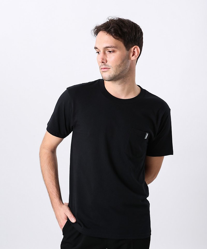 Ultra Cotton Classic Fit with Pocket T-Shirt / Man (Black) - Men's T-Shirts & Tops - Cotton & Hemp 