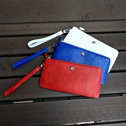 Leather Clutch bag Women's Genuine Leather Clutch Purse Tassel Simple  Wrislet - Shop Anger Refuge Clutch Bags - Pinkoi