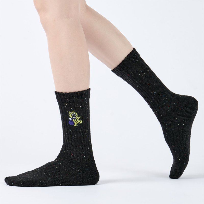 ポケットモンスター ミドル丈ソックス - ブラック(F) - 靴下・ソックス - コットン・麻 ブラック