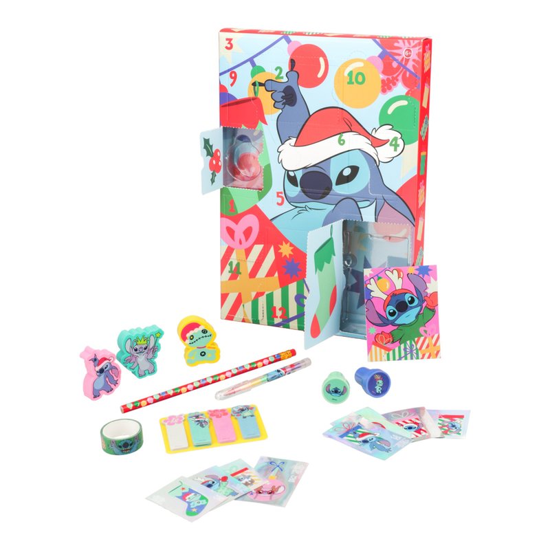 Stitch Stationary 12 Day Advent Calendar Limited Edition - กล่องของขวัญ - วัสดุอื่นๆ หลากหลายสี