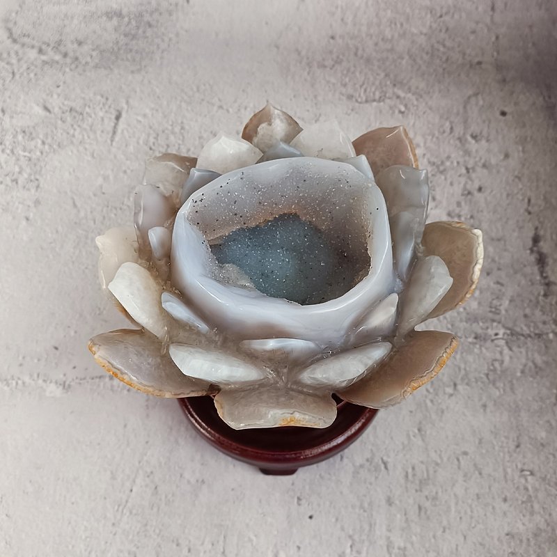 AC14 Agate Lotus Piece - Items for Display - Crystal 
