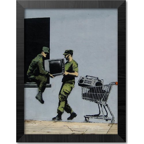 Dope 私貨 【班克西】Banksy LOOTERS MASTERS 含框複製畫