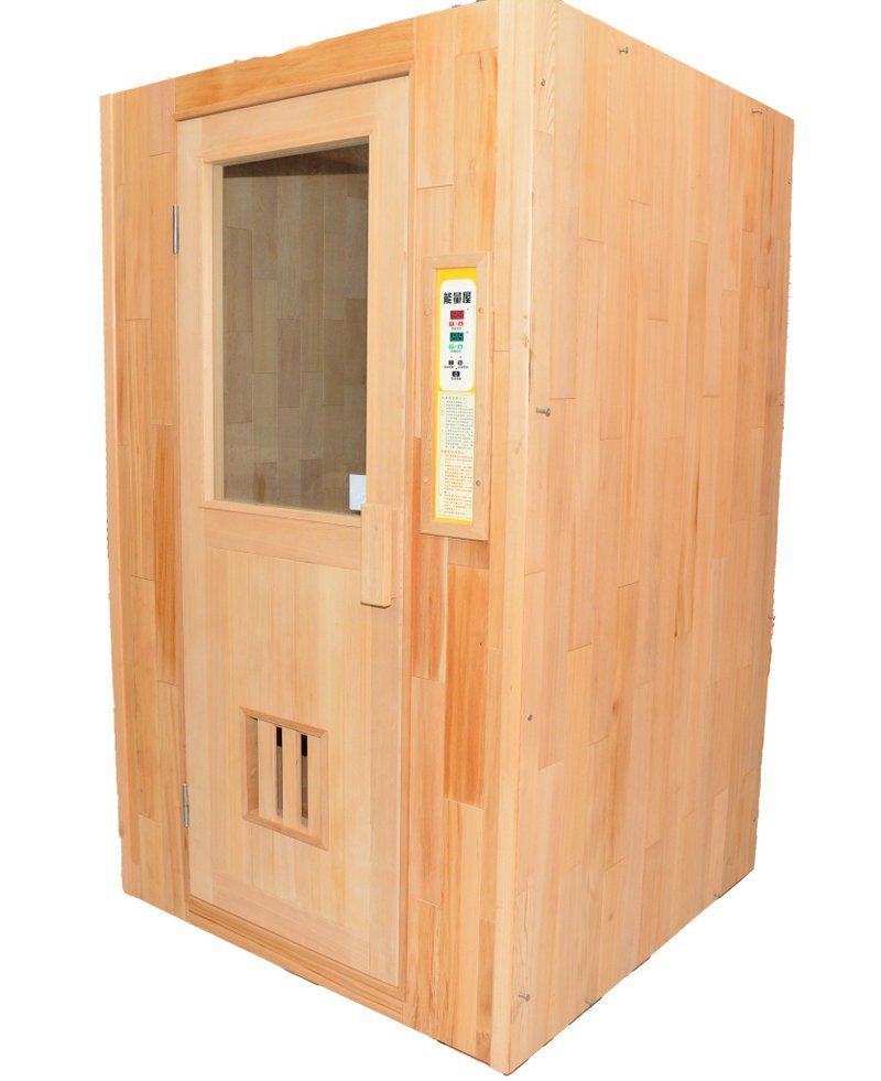 台灣檜木能量屋 烤箱 三溫暖 桑拿 spa 遠紅外線 蒸氣室 - 擺飾/家飾品 - 木頭 咖啡色