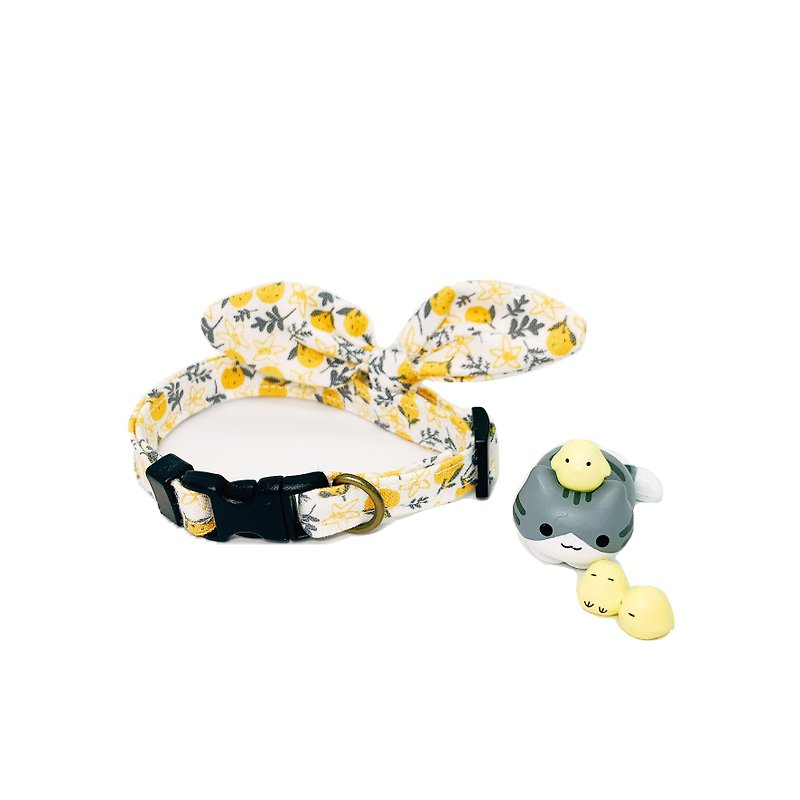 MaoFenBiBi Flower Butterfly Flying-Limited Korean Cloth-Handmade Hepburn Towel & Handmade Necklace - ปลอกคอ - ผ้าฝ้าย/ผ้าลินิน 