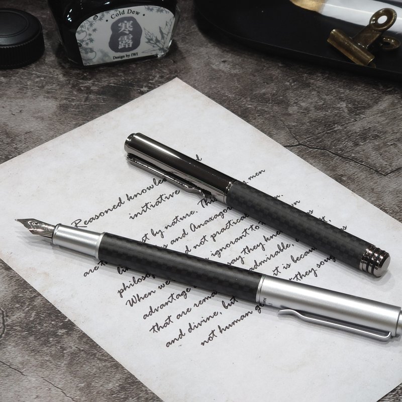 【IWI】Handscript Series Fountain pen-Carbon fiber - Fountain Pens - Other Metals 