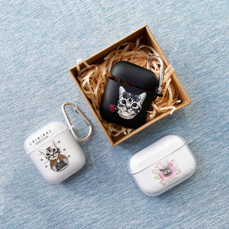 客製寵物耳機殼- Airpods Case - AirPods/耳機保護套 - 矽膠 多色