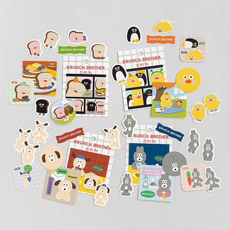 MARK'S x Brunch Brother Sticker Pack Ver.2 - สติกเกอร์ - กระดาษ 