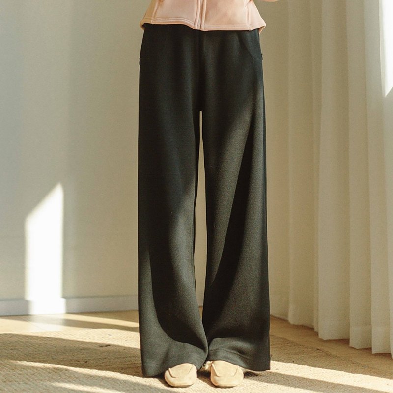 松緊腰針織直筒褲D2HZG8669 - 女長褲 - 其他材質 多色