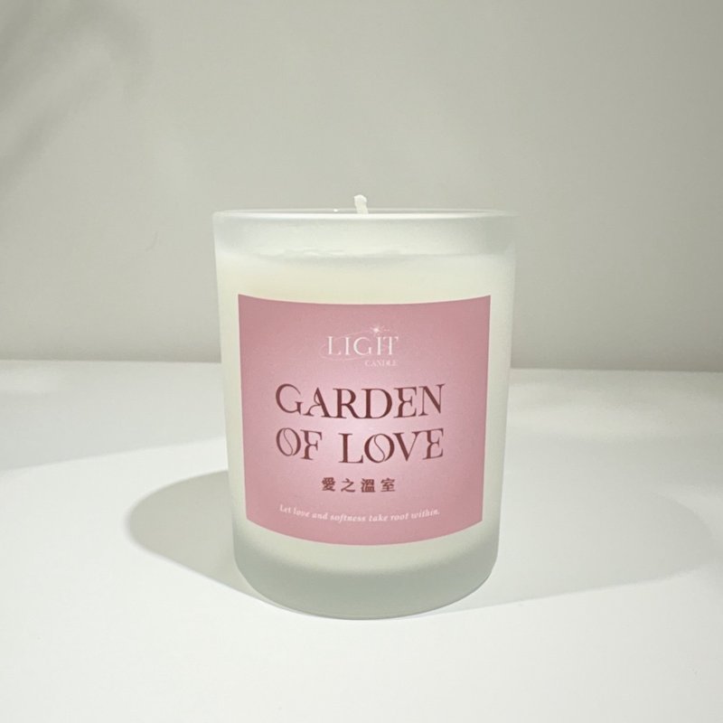 【 Light Candle 】Garden of Love 愛之溫室 | 天然大豆蠟精油 - 香氛蠟燭/燭台 - 蠟 透明