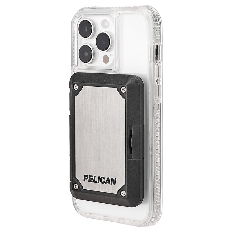 Pelican MagSafe 特別な抗 RFID 軍用規格落下防止カード収納ボックス - チタンプレート - スマホアクセサリー - 金属 