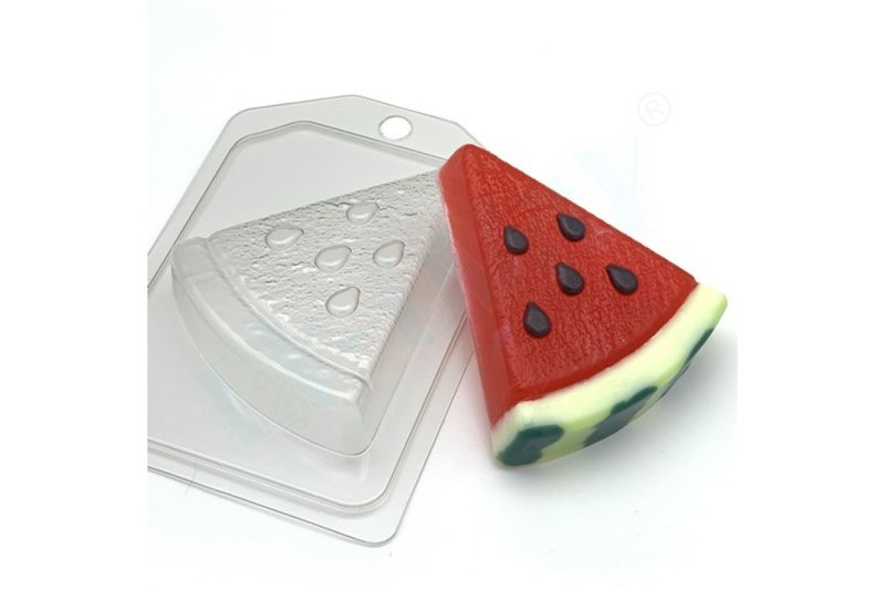 Watermelon plastic soap mold, fruit mold, berry mold, food mold, sweet