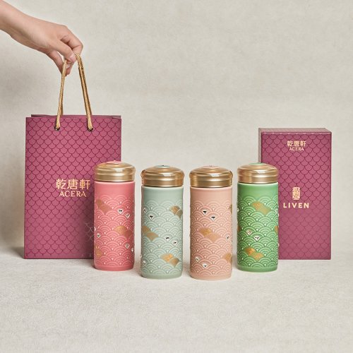 乾唐軒ACERA活瓷-新生活心感動 吉星玲瓏如意隨身杯 / 大 / 雙層 / 水晶 / 7色 330ml