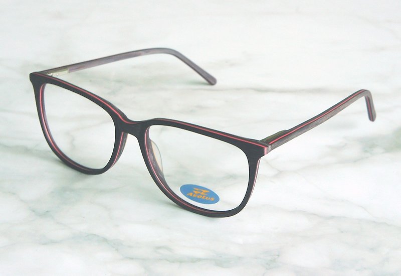 Aeolus Edition木目手作りミラーフレーム（3309） - 眼鏡・フレーム - その他の素材 