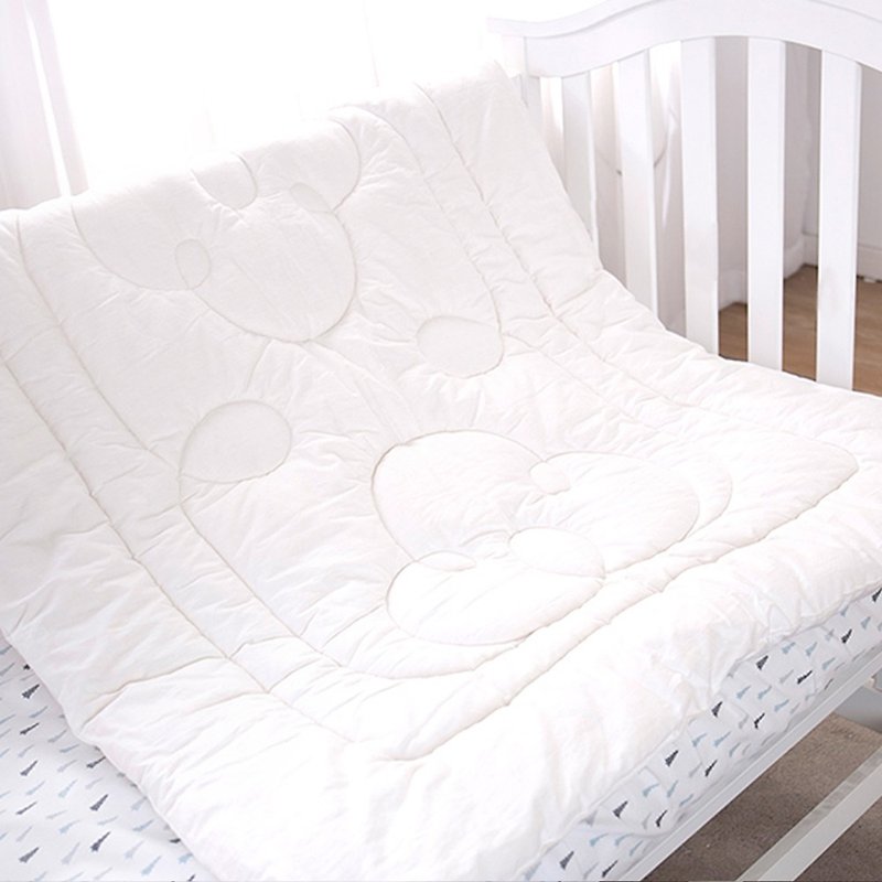 KIDDA寶寶被子新生兒秋冬棉被嬰兒天然棉花被芯兒童幼兒園 - 棉被/毛毯 - 棉．麻 白色