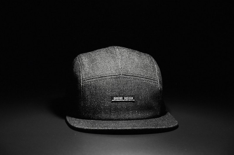 ENDURE design/五分割牛仔黑 - 帽子 - 棉．麻 黑色