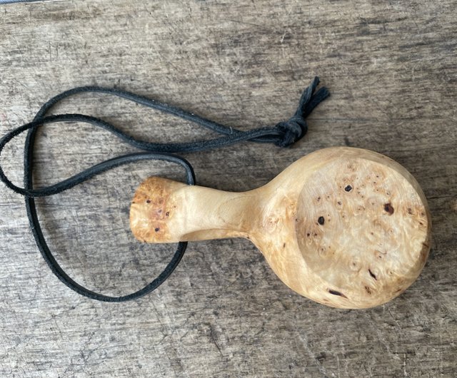 BNNEW Kuksa Gobelet en bois sculpté à la main – Kuksa Guksi avec