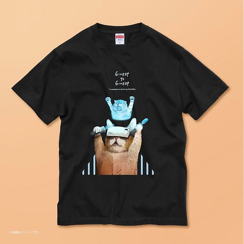 mai-gallery The cat who wants to be a tiger./コットンTシャツ