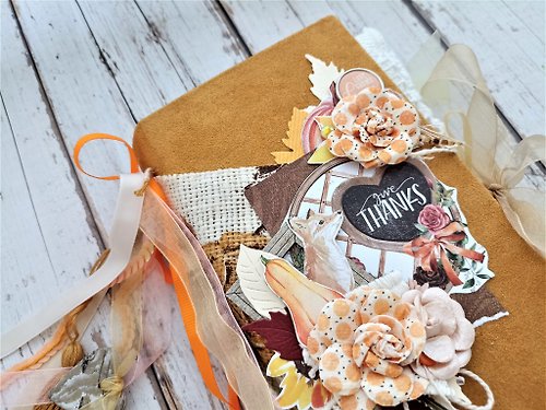 junkjournals fall junk journal forest notebook autumn junk book for sale completed thick lace